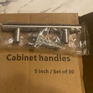 Silver Cabinet Handles Set of 30